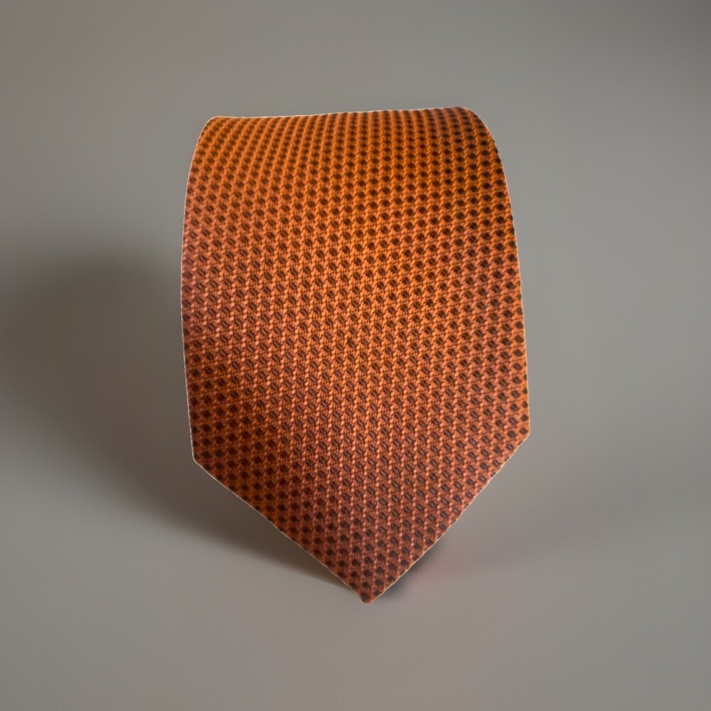 SCOTTY Z PALM BEACH Rust or Burnt Orange Neck Tie Fall Football
